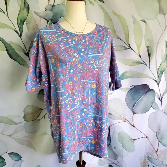 LULAROE | Irma Tunic in Cool Abstract Print sz XS - Picture 1 of 6